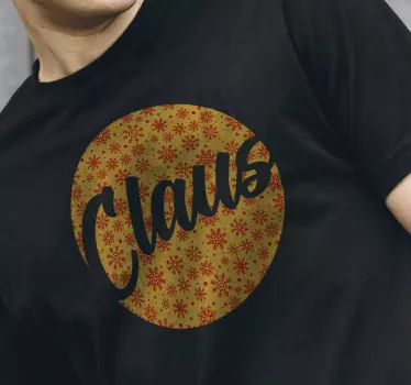 Snefnug tilpasses julet-shirt - TenStickers
