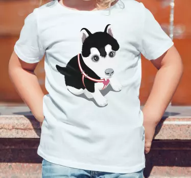 Husky hvalp original t-shirt - TenStickers