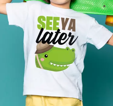 Seeya senere kokodrile t-shirt til børn - TenStickers