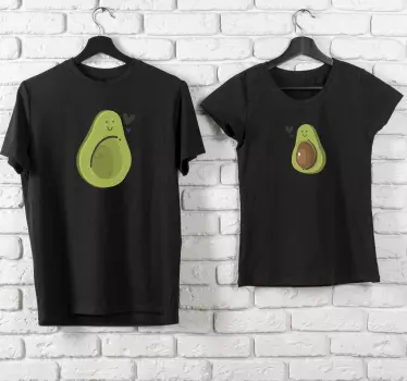 Søde avocadoer matchende skjorter til par - TenStickers