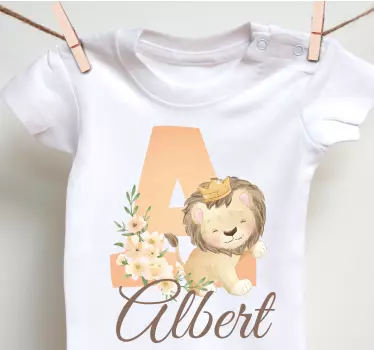Søde dyr løvinde med navn T-shirts med navn - TenStickers