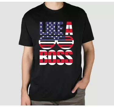Som en chef stil os flag original t-shirt - TenStickers