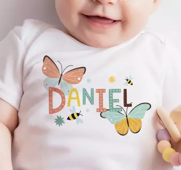 Sommerfugle og bier baby-t-shirt - TenStickers