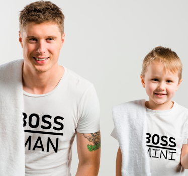 Boss Mini Boss Man far og søn tøj - TenStickers