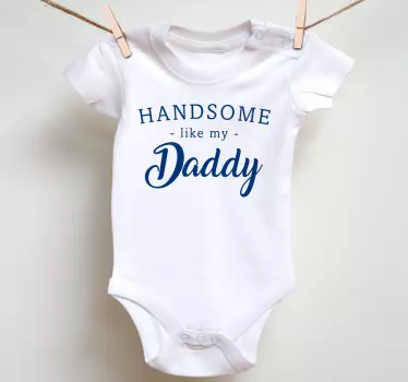 Stolt forælder tekst baby t-shirt - TenStickers