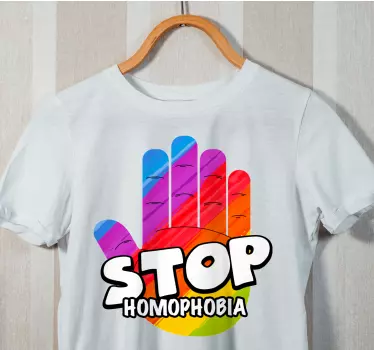 Stop homofobi besked original t-shirt - TenStickers