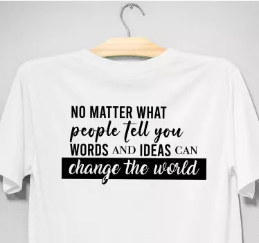 Styrkende ord og ideer original t-shirt - TenStickers