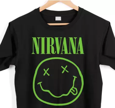 T-shirt med logo i nirvana - TenStickers
