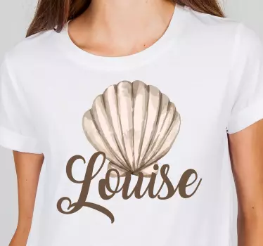 T-shirt personlig muslingeskal - TenStickers