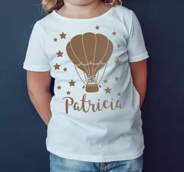 T-shirt til børn balloneventyr - TenStickers