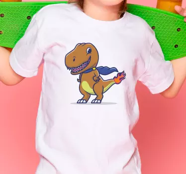 T-shirt til børn cool dino karakter - TenStickers
