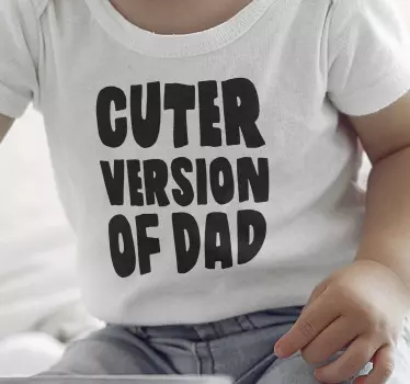 T-shirt til børn cuter version far - TenStickers