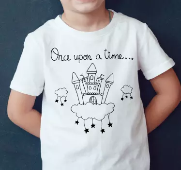 T-shirt til børn eventyrslot - TenStickers