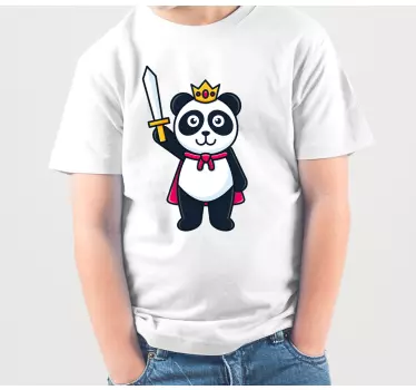 T-shirt til børn king panda eventyr - TenStickers