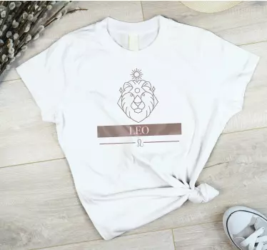 T-shirt til børn løvens tegn - TenStickers