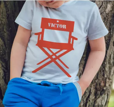 T-shirt til børn med direktørstol motiv - TenStickers