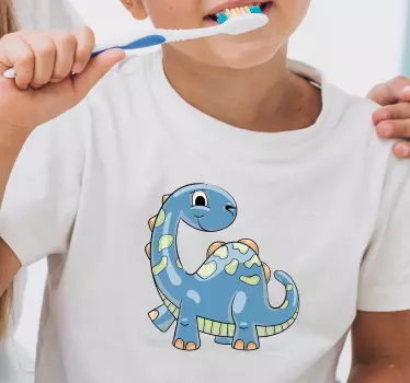 T-shirt til børn med glade dinosaurer - TenStickers