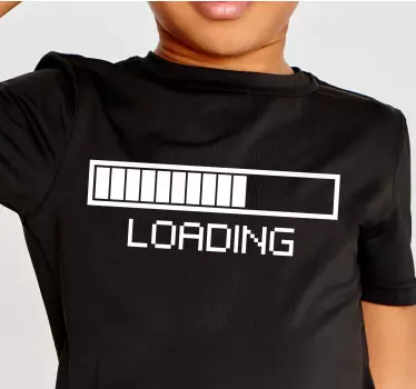T-shirt til børn med loading progress grafik - TenStickers