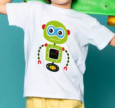 T-shirt til børn med robotkarakterdesign - TenStickers