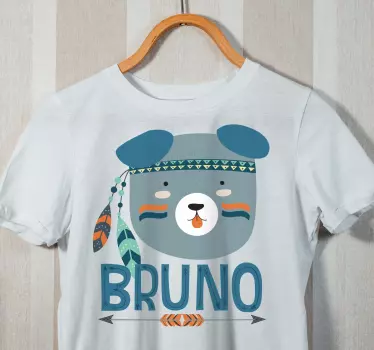 T-shirt til børn med sødt bjørnedesign - TenStickers