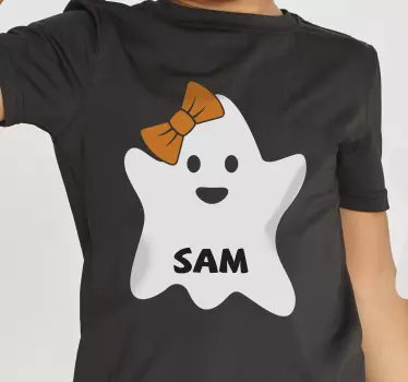 T-shirt til børn sød spøgelsesdragt - TenStickers