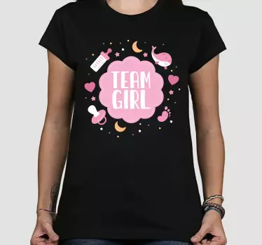 Team girl fejring baby t-shirt - TenStickers