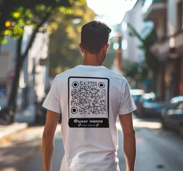 Tiktok qr-kode t shirt original - TenStickers
