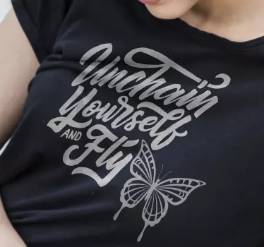 Trendy sommerfugle t-shirt - TenStickers