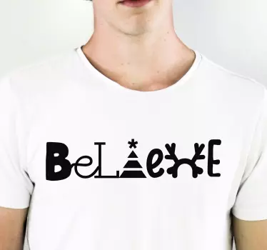 Tro moderne julet -shirts - TenStickers
