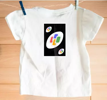Uno kort farveskift mor og datter skjorte - TenStickers