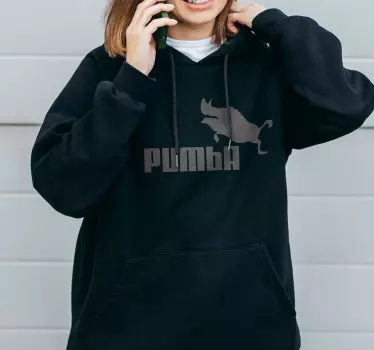 Vildsvin tegnefilm hoodie original - TenStickers