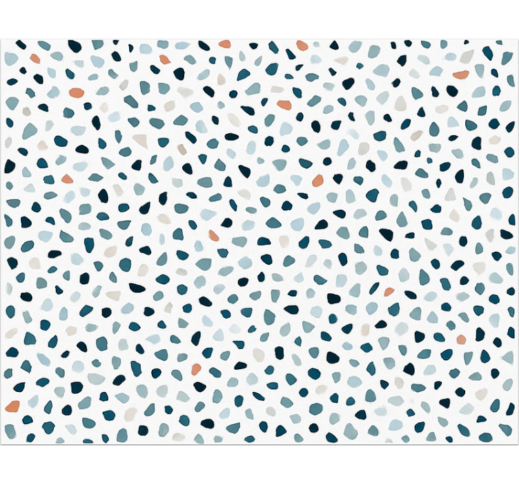 Små farverige sten vinyltæppe til køkkenet - TenStickers