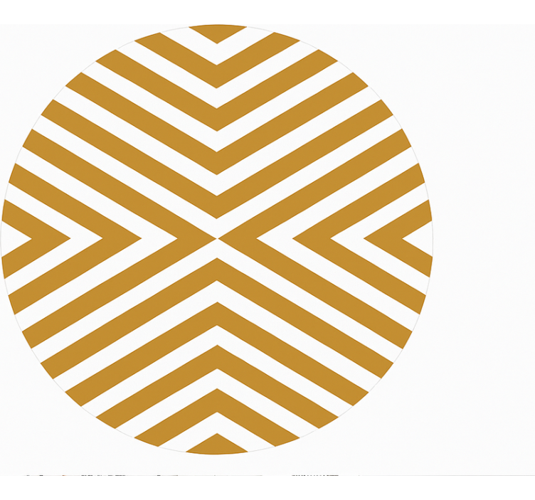 Senneps chevron mønster vinyl tæppe til spisestue - TenStickers