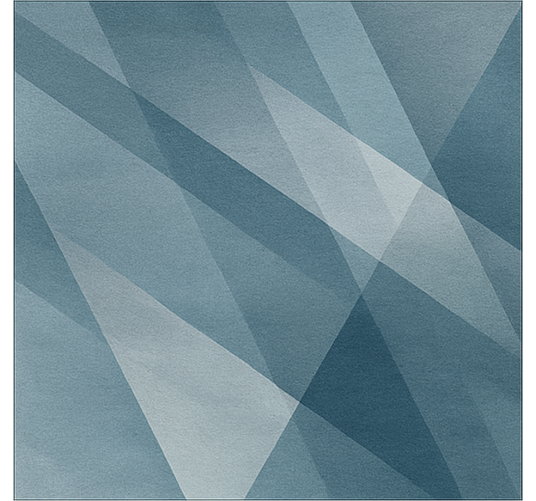 Abstrakt geometrisk gradient vinyl tæppe til spisestue - TenStickers