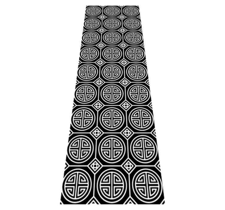 Vinyl tæppe til badeværelset japansk minimalisme - TenStickers