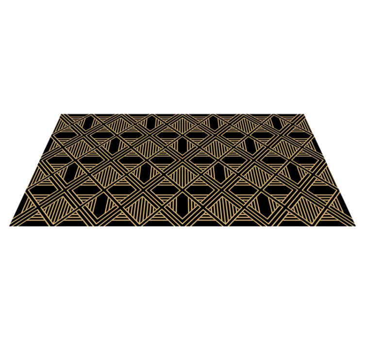 Geometriske vinyl tæppe i art deco gatsby stil - TenStickers
