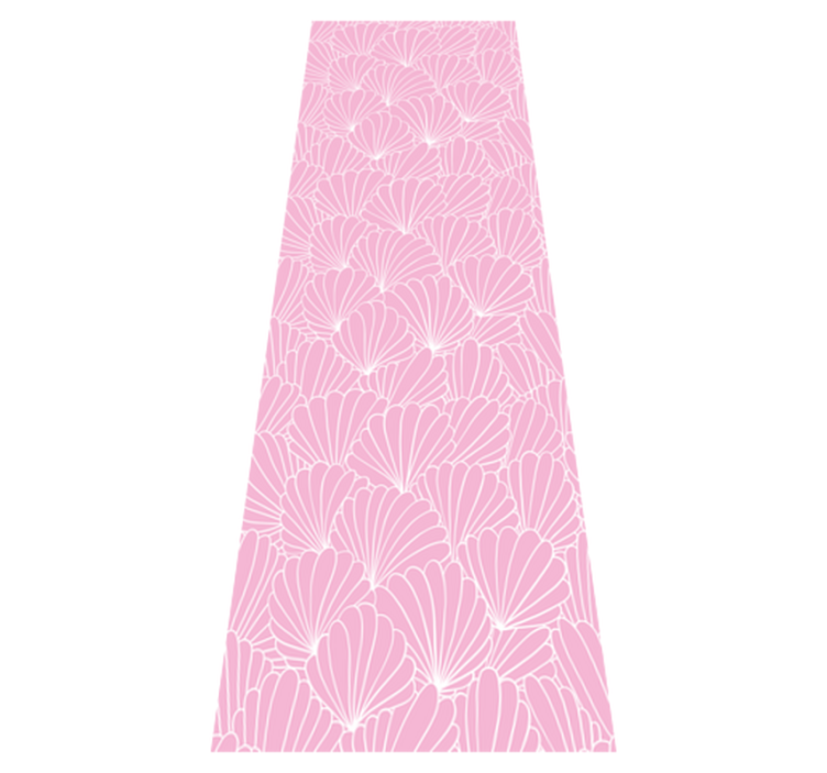 Vinyl tæppe til badeværelset kawaii stil pink muslinger - TenStickers