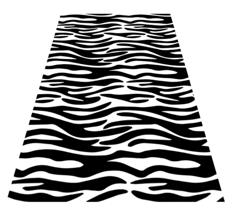 Vinyl tæppe til badeværelset zebra dyreprint - TenStickers