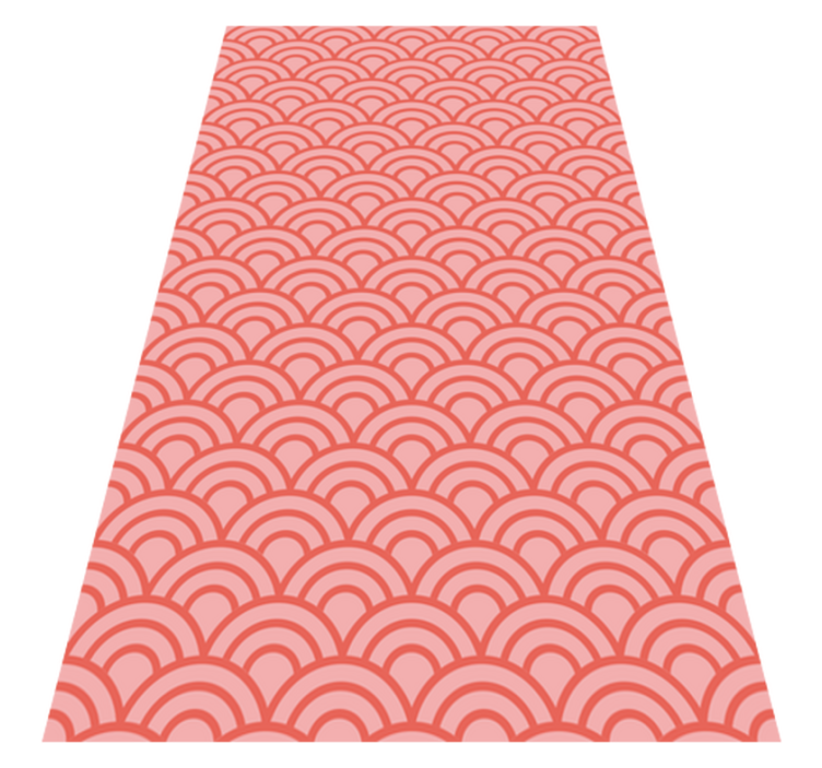 Vinyl tæppe til badeværelset living coral pantone - TenStickers