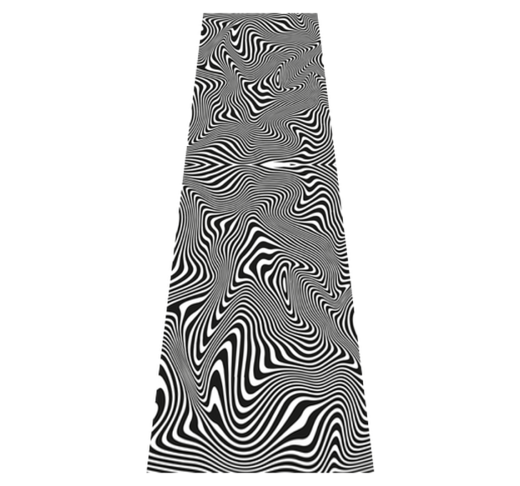 Vinyl tæppe til badeværelset zebra 3d effekt - TenStickers