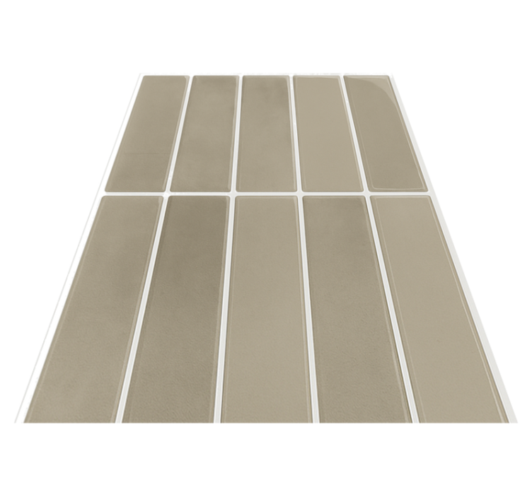Vinyl tæppe til badeværelset linear stone natur - TenStickers