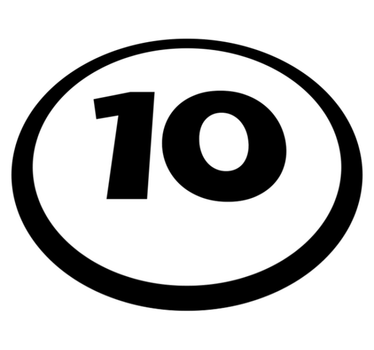 Racerbilnummer personlig vinyl tæppe - TenStickers