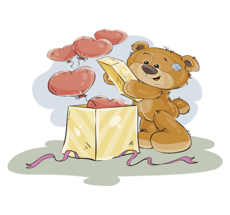 Vinyl tæppe til børn er forelsket - TenStickers