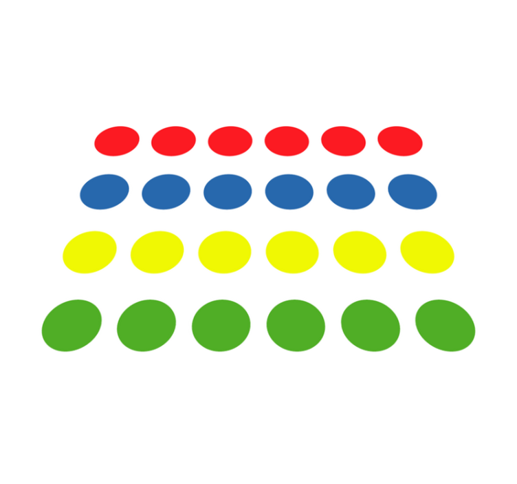 Vidunderligt twister spil vinyl tæppe - TenStickers