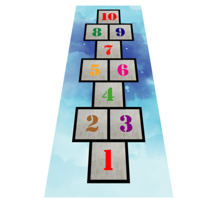 Humle sjov vinyl tæppe med spil - TenStickers