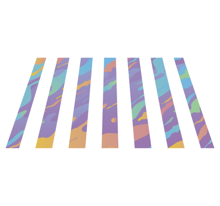 Pastelfarver minimalt vinyl tæppe - TenStickers