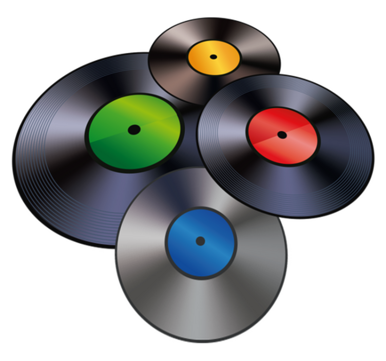 Registrerer vintage vinyltæpper - TenStickers