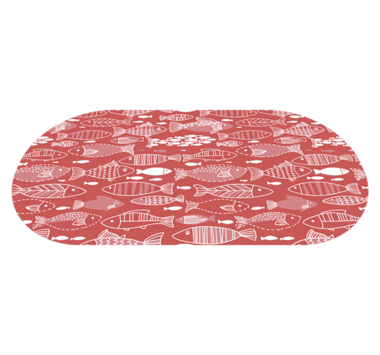 Mange fisk under havdyr vinyl tæppe - TenStickers