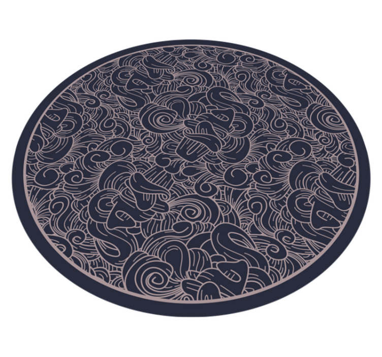 Mandala swirl motiv mandala vinyl tæppe - TenStickers