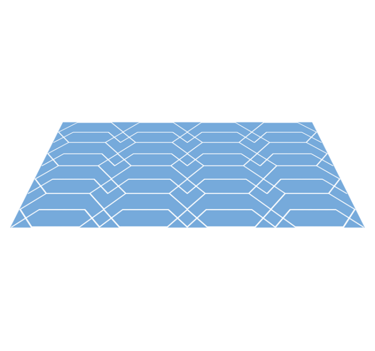 Sekskantfigurer geometriske tæpper - TenStickers